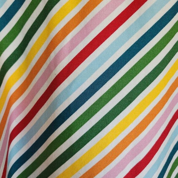 Collectif Modcloth Rainbow Stripe Retro Rockabilly 50s Vintage A-Line Skirt S - Picture 3 of 11